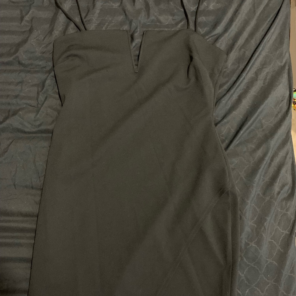Black classy dress with slit